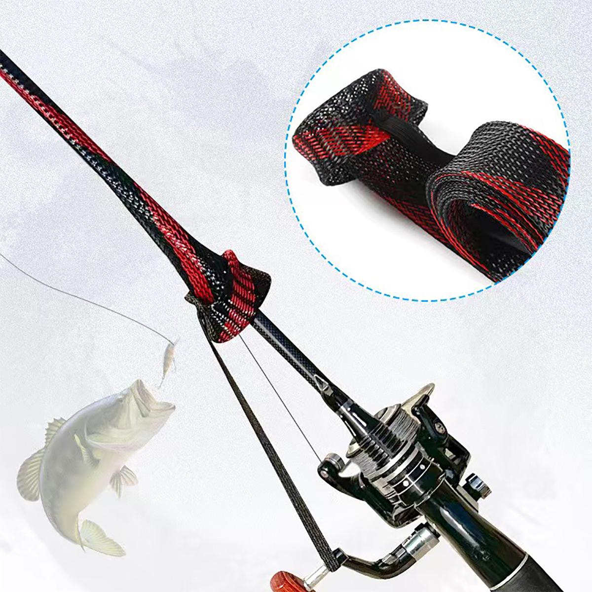 Fishing Gloves - Angelruten-Schutzhülle aus Stricknetz, Angelzubehör Geeignet für