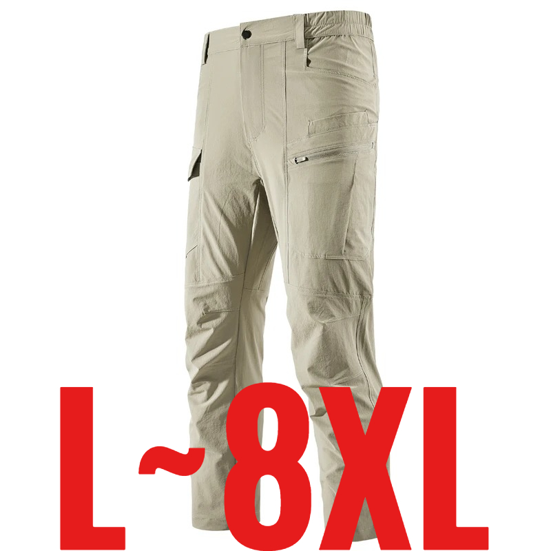 Fishing Pants Waterproof - Übergröße 8XL Herren Freizeithose mit Elastischem