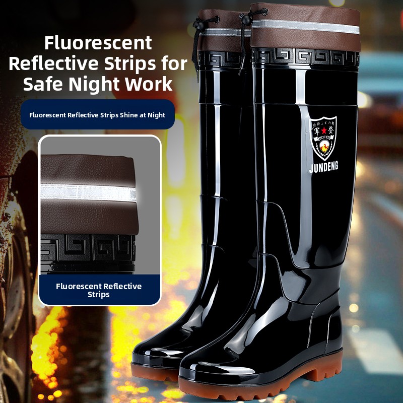 Fishing Boots - Herren Hohe Wasserdichte Rutschfeste Arbeitsstiefel Sommer