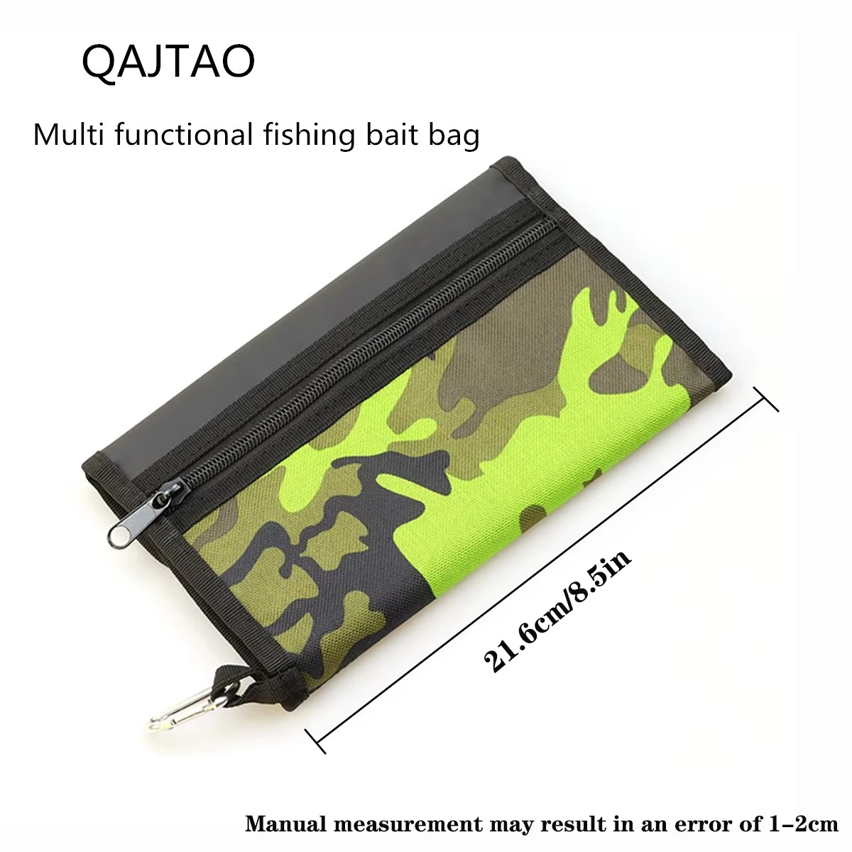Fishing Bag Waterproof - QAJTAO Luya Kunstköder-Tasche Weichköder-Tasche PVC-Innentasche mit