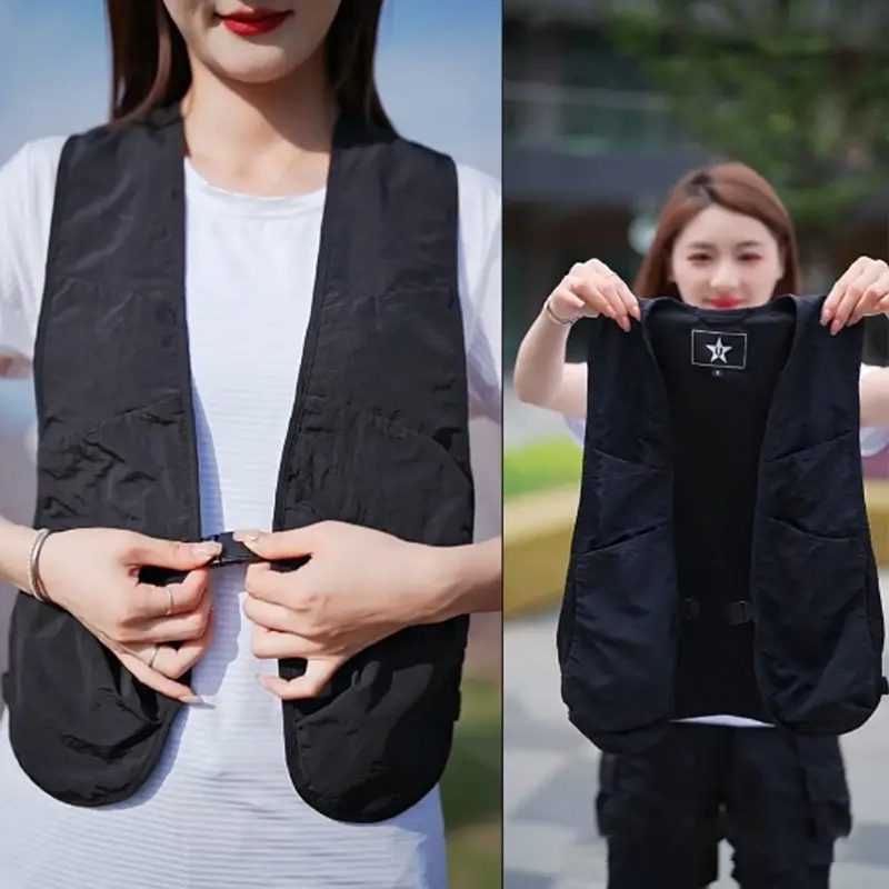 Fishing Vest - Leichte Unisex-Weste mit mehreren Taschen, Hip-Hop,