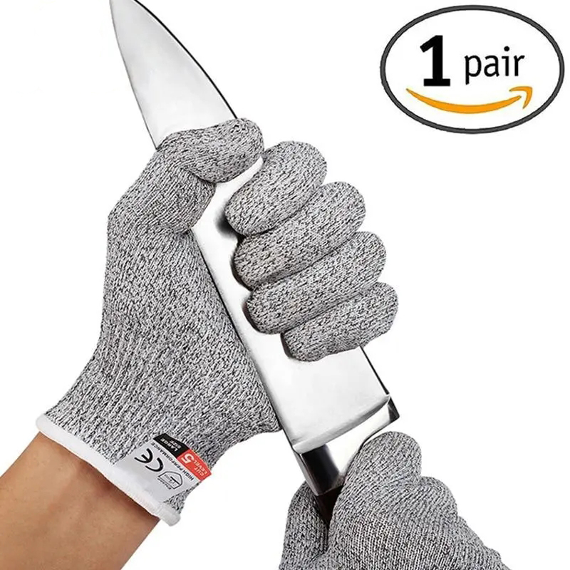 Fishing Gloves - Schnittfester, stichfester Draht-Metallhandschuh der Stufe 5,
