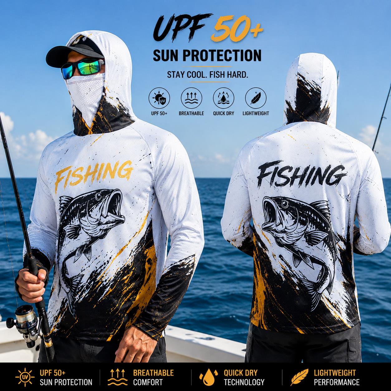 Outdoor-Sonnenschutz-Langarm-A – Fishing Mask Sun Protection Bewertung und Preis