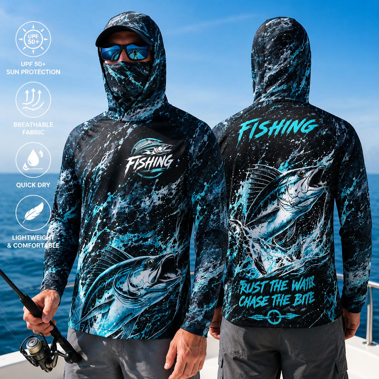 Outdoor-Sonnenschutz-Langarm-A – Fishing Mask Sun Protection Bewertung und Preis