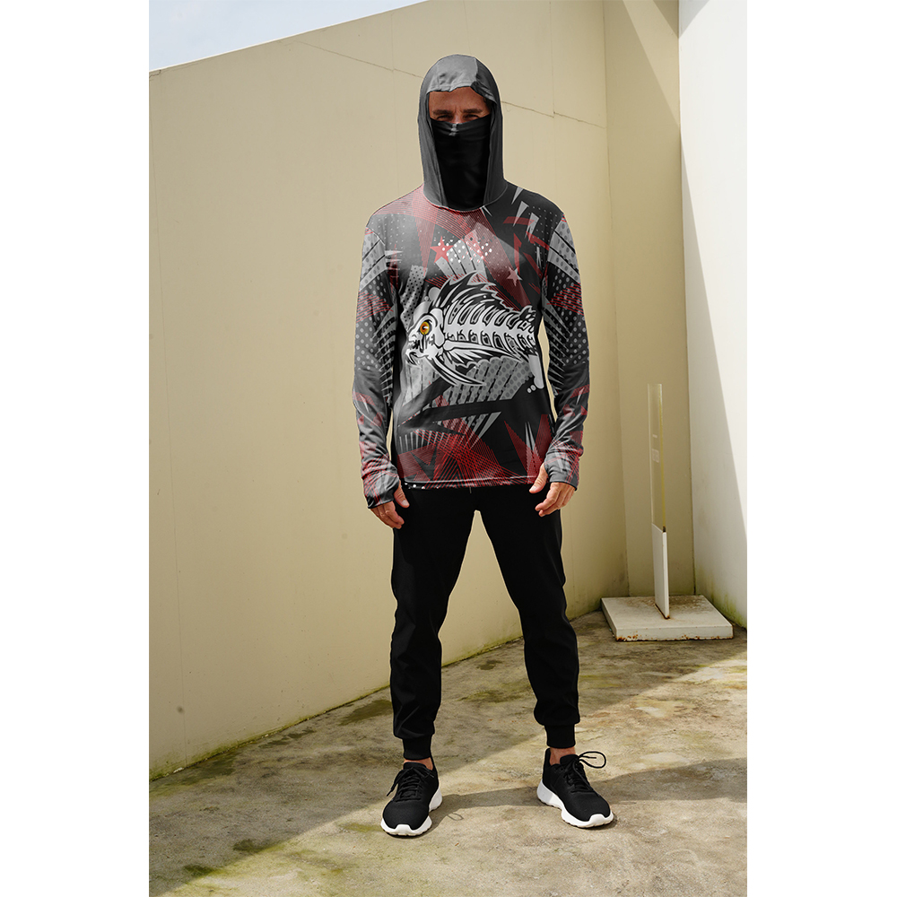 Herren Angel-Hoodie mit Fischm – Fishing Mask Sun Protection Bewertung und Preis