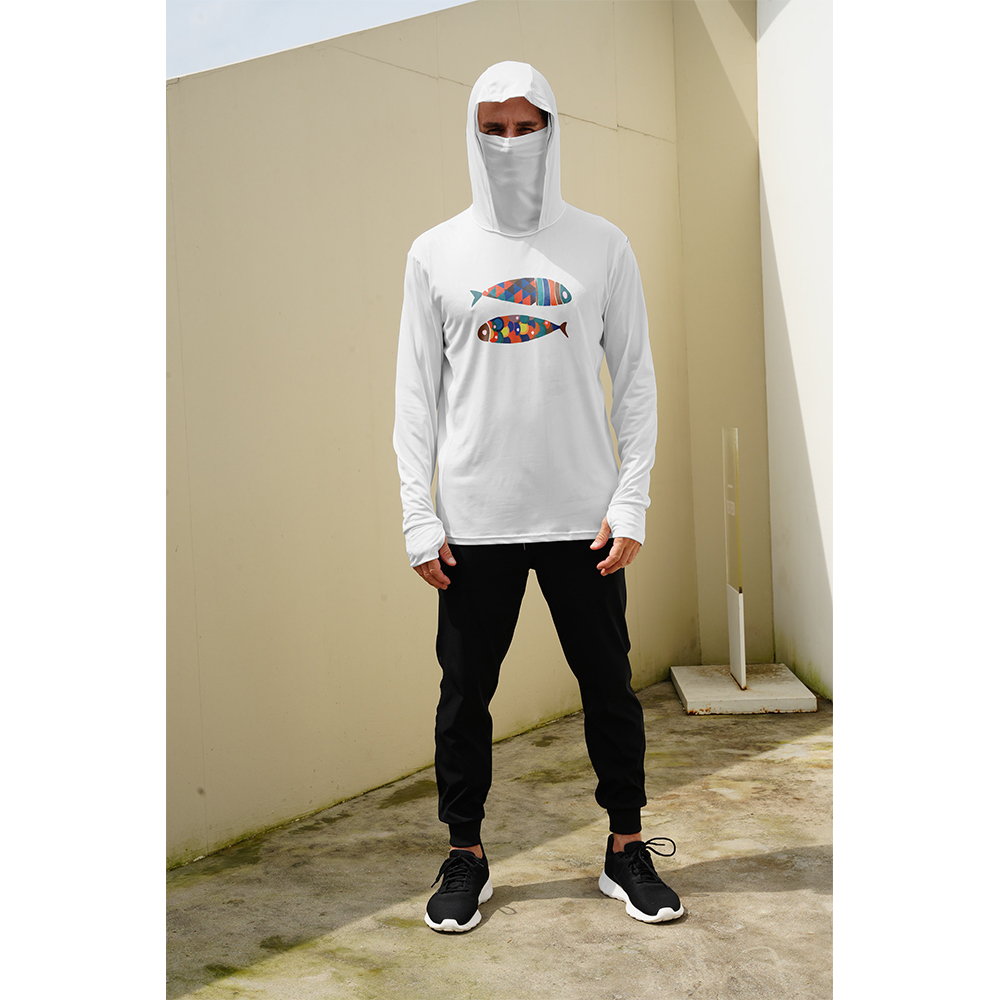 Herren Angel-Hoodie mit Fischm – Fishing Mask Sun Protection Bewertung und Preis
