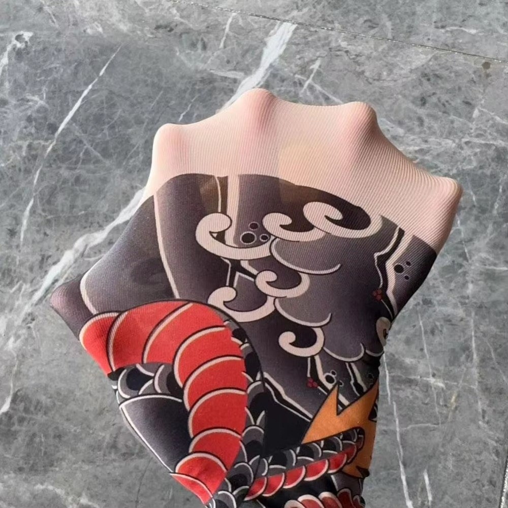 Volle Bein Fake Tattoo Socken  – Fishing Socks Bewertung und Preis